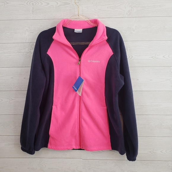 Columbia Jackets & Blazers - NWT Columbia Pink Full Zip Fleece Jacket